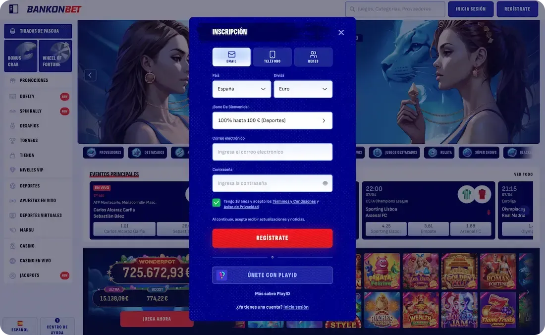 Bankonbet Login